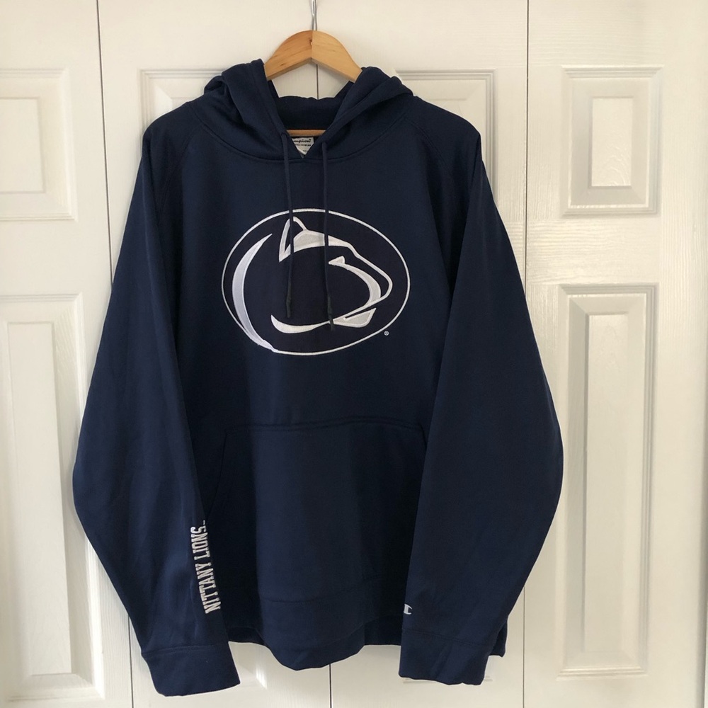 Champion Penn State Nittany Lions Navy Blue Pullover Hoodie Sweatshirt